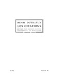 Les Citations, Diptyque (quartet-mixed)