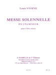 Messe Solennelle Ut Diese Min. Partie De Choeur Sans Accompagnement by Vierne Louis for SATB