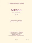 Messe Pour Deux Choeurs Op.36 (chorus Part) by Widor Charles-Marie for SATB