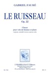 Le Ruisseau Op.22 Choeur De Voix De Femmes Et Piano