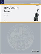 HINDEMITH SONATE FOR VIOLIN OP31 NO2