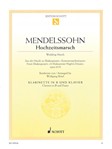 Wedding March Op. 61/9 [clarinet/piano] Mendelssohn - Schott CLAR/PNO