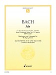 Air From Orchestral Suite No. 3 D Major Bwv 1068 Arranged For Clarinet And Piano