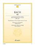 Air From Orchestral Suite No. 3 D Major Bwv 1068 Arranged For Violin And Piano