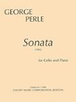 Sonata For Cello And Piano [cello] Perle