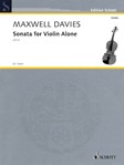 Sonata for Violin Alone [violin] Davies