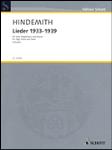 Lieder 1933-1939 [high voice] Hindemith