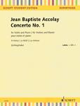 Concerto No 1 in A Minor [violin] Accolay - Schott Edition