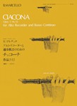 Ciacona Op. 2 No. 12 - for Alto Recorder and Basso Continuo