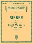 36 Eight-Measure Vocalises, Op. 97 - Schirmer Library of Classics Volume 116 Bass