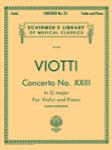 G Schirmer Viotti Schradieck  Concerto No 23 in G Major - Violin