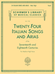 G Schirmer Various  Vol. 1722 24 Italian Songs & Arias Medium High Book only - Vocal Medium High