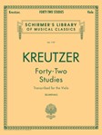 G Schirmer Kreutzer R Blumenau W  42 Studies Kreutzer - Viola