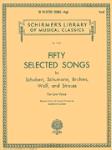 50 Selected Songs by Schubert, Schumann, Brahms, Wolf & Strauss Schirmer Library of Classics Vol1755 - Low Voice Low voice