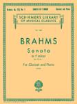 Sonata in F Minor, Op. 120, No. 1 - Schirmer Library of Classics Volume 1862 Score and Parts Clarinet