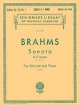 Sonata in F Minor, Op. 120, No. 1 - Schirmer Library of Classics Volume 1862 Score and Parts Clarinet