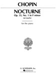 Nocturne, Op. 55, No. 1 in F Minor - Piano Solo