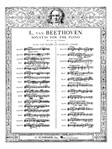 Hal Leonard Beethoven L Von Bulow  Sonata in G Minor, Op. 49, No. 1 - Piano Solo Sheet