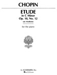 Etude  Opus 10 #12 C Minor  Revolutionary