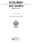 G Schirmer Schubert F   Ave Maria - Medium in A-flat - Vocal Score