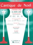 G Schirmer Adam A Steiner, Eric  Cantique de Noel - Piano Solo Simplified Arrangement in C - Sheet