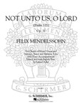 Not Unto Us O Lord