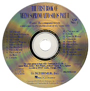 The First Book of Mezzo-Soprano/Alto Solos - Part II - Accompaniment CDs (Set of 2)