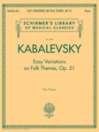Easy Variations On Folk Themes Opus 51