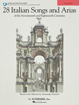 G Schirmer Various   28 Italian Songs & Arias of the 17th & 18th Centuries - Low Voice - Book / Online Audio