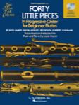 Forty Little Pieces in Progressive Order for Beginner Flutists - Book / CD
