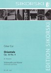 Orientale, Op. 50, No. 9 for Violoncello and Piano