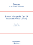 G Schirmer Muczynski R LaBounty A  Sonata Op 29 for Alto Saxophone & Wind Band - Concert Band
