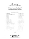 Sonata for Alto Saxophone, Op. 29 Score