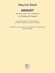 Menuet From Le Tombeau De Couperin, violin and piano