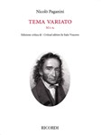 Paganini - Tema Variato M.S. 82, for Violin