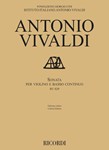 Sonata for Violin and Basso Continuo, RV 829 - Critical Edition $19.99 Subscriber price