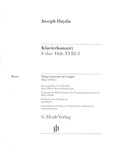 Concerto for Piano (Harpsichord) and Orchestra F Major Hob.XVIII:3