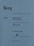 Berg - Violin Concerto Violin And Piano