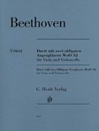 Duet with Two Obligato Eyeglasses WoO 32, for Viola and Violoncello