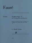 Faure Papillon Op77 Violoncello And Piano With Marked And Unmarked