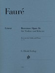 Berceuse Op 16 [violin] Faure