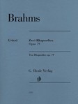 Two Rhapsodies Op 79 Revised [piano] Brahms - Henle Edition
