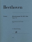 Piano Sonata No 22 in F Major Op 54 Beethoven [piano] Henle