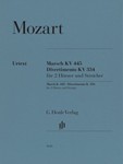 March K. 445 and Divertimento K. 334 - for 2 Horns (D), 2 Violins, Viola, Basso Score and Parts