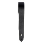 Planet Waves Classic Leather Guitar Strap with Contrast Stitch, Black