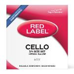 Super Sensitive 6105 Red Label Cello Set 3/4 Medium