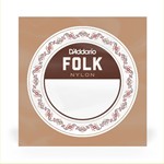 D'Addario BEC040 Folk Nylon Guitar Single String, Clear Nylon, Ball End, .040 D'ADDARIO