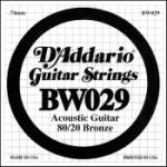Daddario BW029 .029 Bronze Wound Guitar String