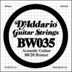 D'Addario BW035 SINGLE 80/20 BRONZE WND 035