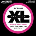 D'Addario ECB81M Chromes Bass Guitar Strings, Light, 45-100, Medium Scale